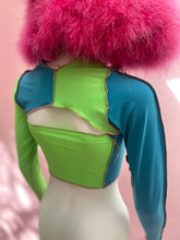 Load image into Gallery viewer, Blue & Green Bolero