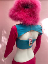 Load image into Gallery viewer, Pink and blue bolero