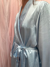 Load image into Gallery viewer, Gloria Blue Silky Long Vintage Gown