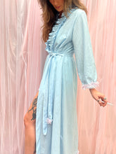 Load image into Gallery viewer, Thelma Blue Vintage Dressing Gown
