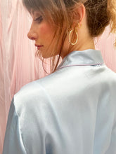 Load image into Gallery viewer, Gloria Blue Silky Long Vintage Gown