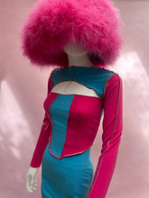 Load image into Gallery viewer, Pink and blue bolero