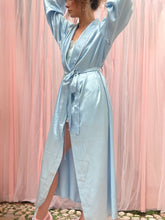 Load image into Gallery viewer, Gloria Blue Silky Long Vintage Gown