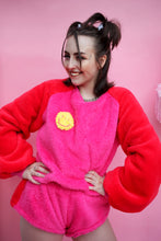 Load image into Gallery viewer, Snuggle City Pink and Red Fluffy Short Shorts