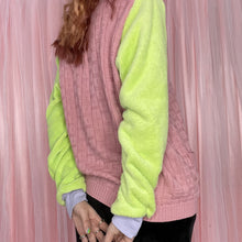 Load image into Gallery viewer, Snuggle City Space girl Vintage Cardigan Rework