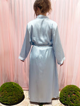 Load image into Gallery viewer, Gloria Blue Silky Long Vintage Gown
